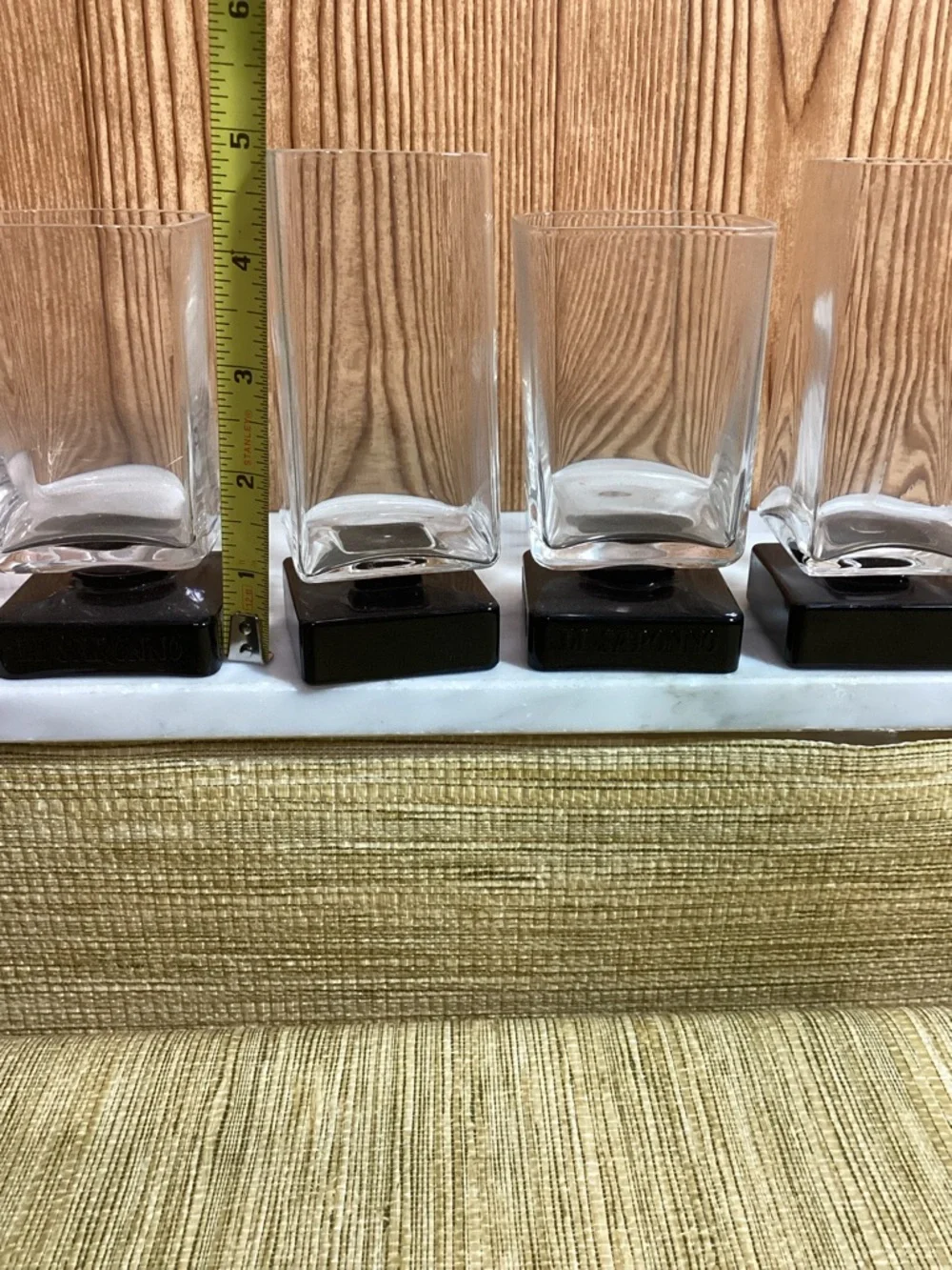 DiSaronna Liqueur Glasses with Black Bases
